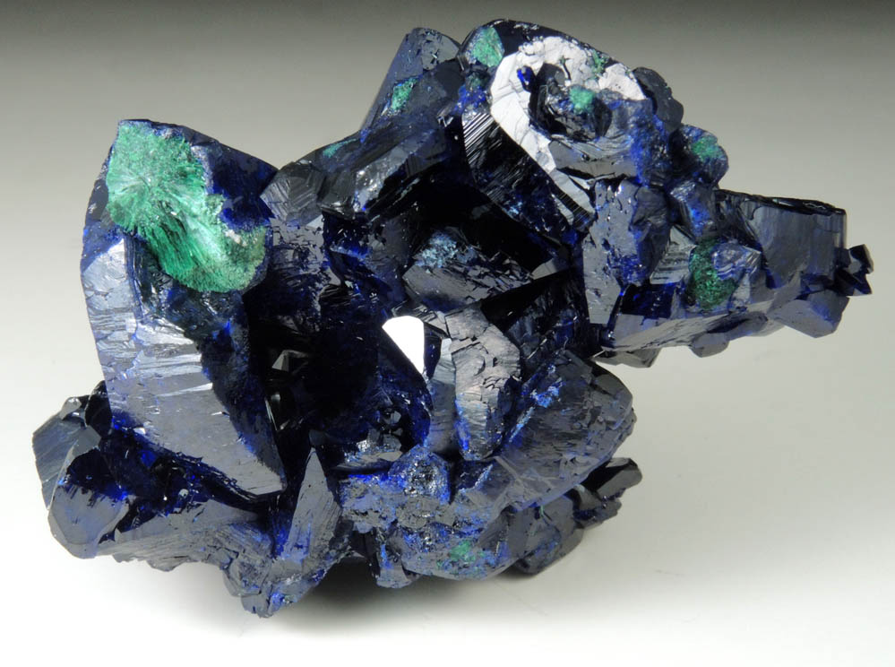 Azurite with Malachite from Milpillas Mine, Cuitaca, Sonora, Mexico