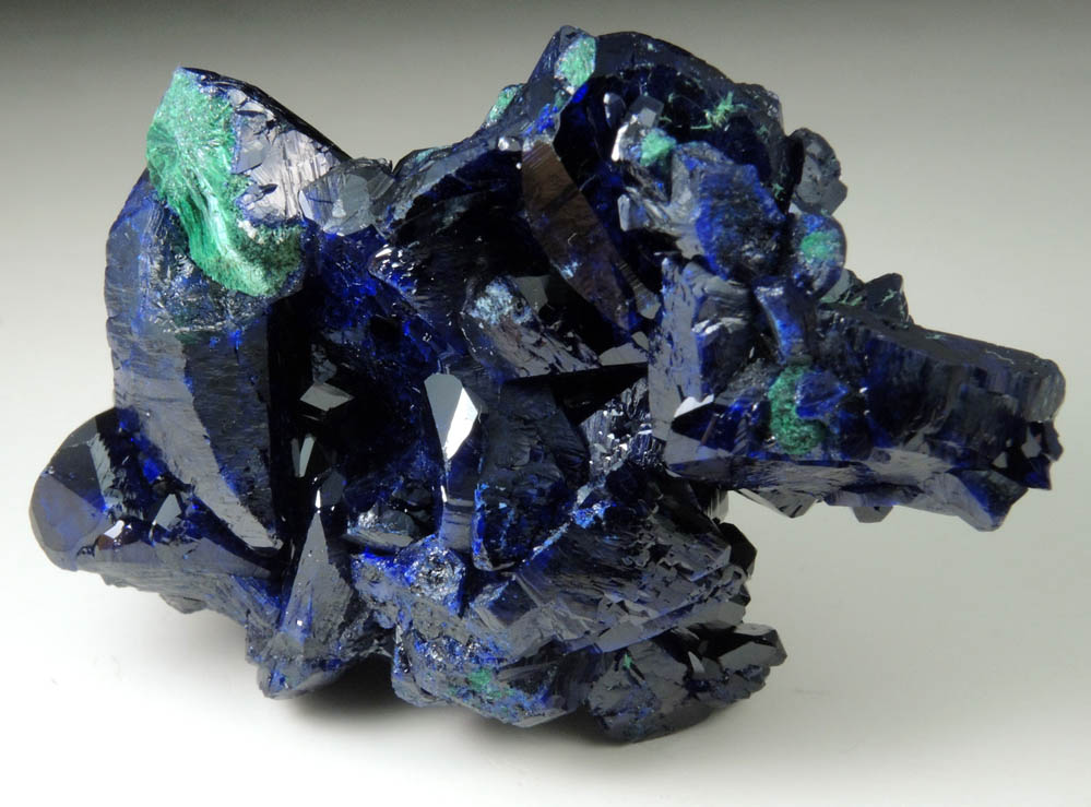 Azurite with Malachite from Milpillas Mine, Cuitaca, Sonora, Mexico