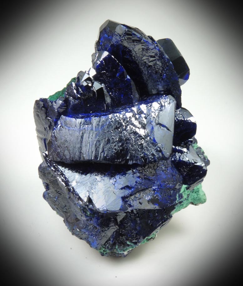 Azurite with Malachite from Milpillas Mine, Cuitaca, Sonora, Mexico