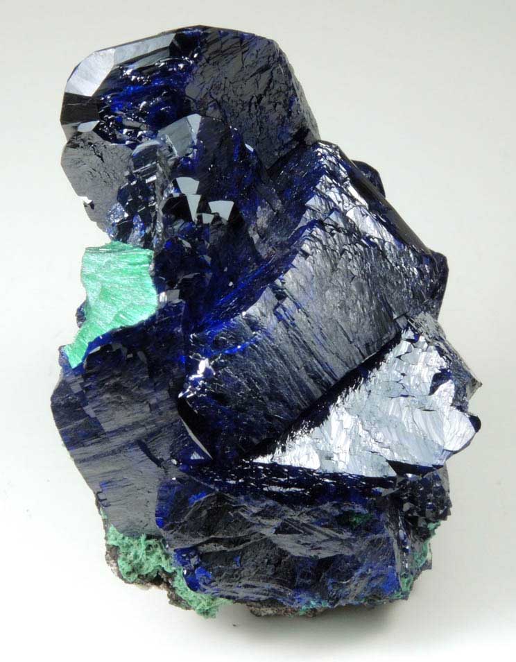 Azurite with Malachite from Milpillas Mine, Cuitaca, Sonora, Mexico