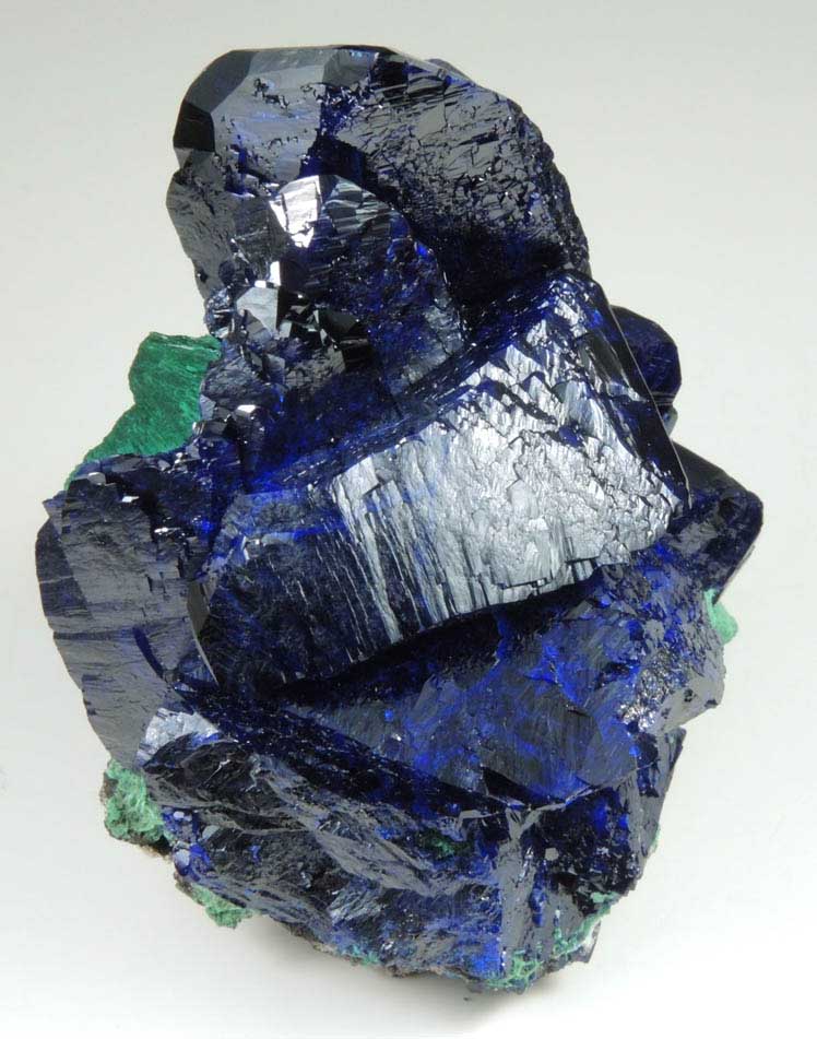 Azurite with Malachite from Milpillas Mine, Cuitaca, Sonora, Mexico