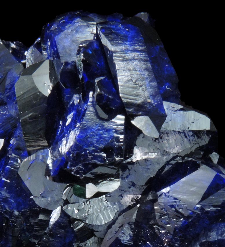 Azurite and Malachite pseudomorphs after Azurite from Milpillas Mine, Cuitaca, Sonora, Mexico