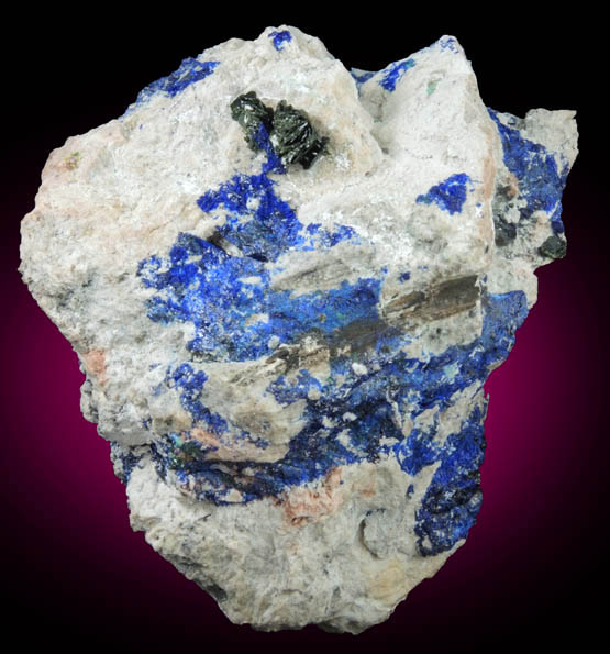 Volborthite with Azurite from Milpillas Mine, Cuitaca, Sonora, Mexico