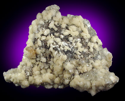 Barite with Calcite from Pugh Quarry, 6 km NNW of Custar, Wood County, Ohio