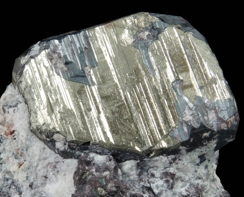 Pyrite with partial Chalcocite coating from Milpillas Mine, Cuitaca, Sonora, Mexico