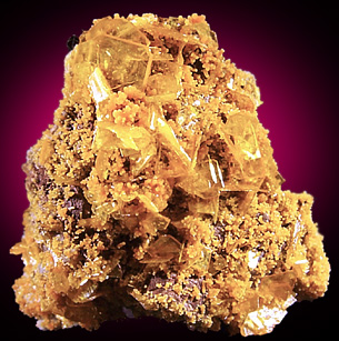 Wulfenite with Mimetite from San Francisco Mine, Cerro Prieto, north of Cucurpe, Sonora, Mexico