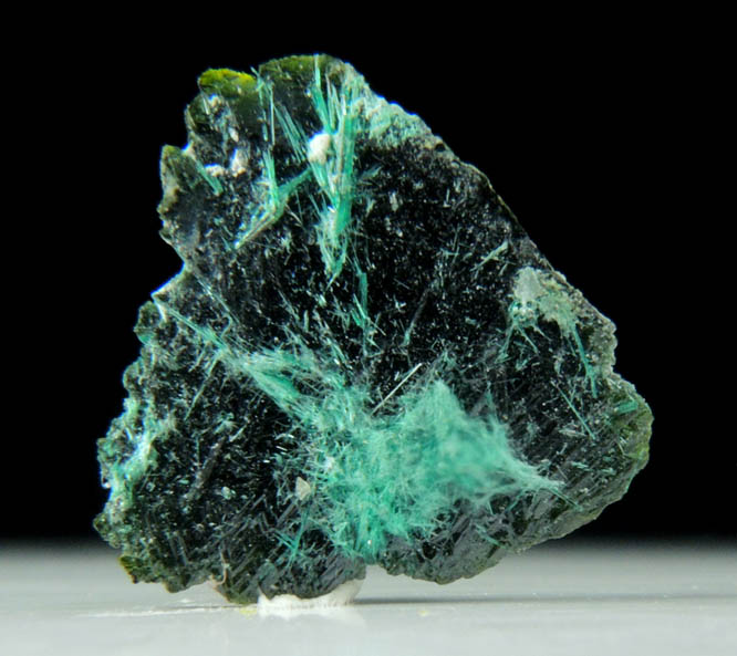 Volborthite with Brochantite from Milpillas Mine, Cuitaca, Sonora, Mexico