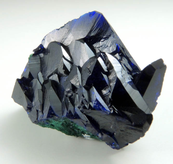 Azurite partially altered to Malachite from Milpillas Mine, Cuitaca, Sonora, Mexico