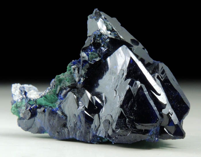 Azurite partially altered to Malachite from Milpillas Mine, Cuitaca, Sonora, Mexico