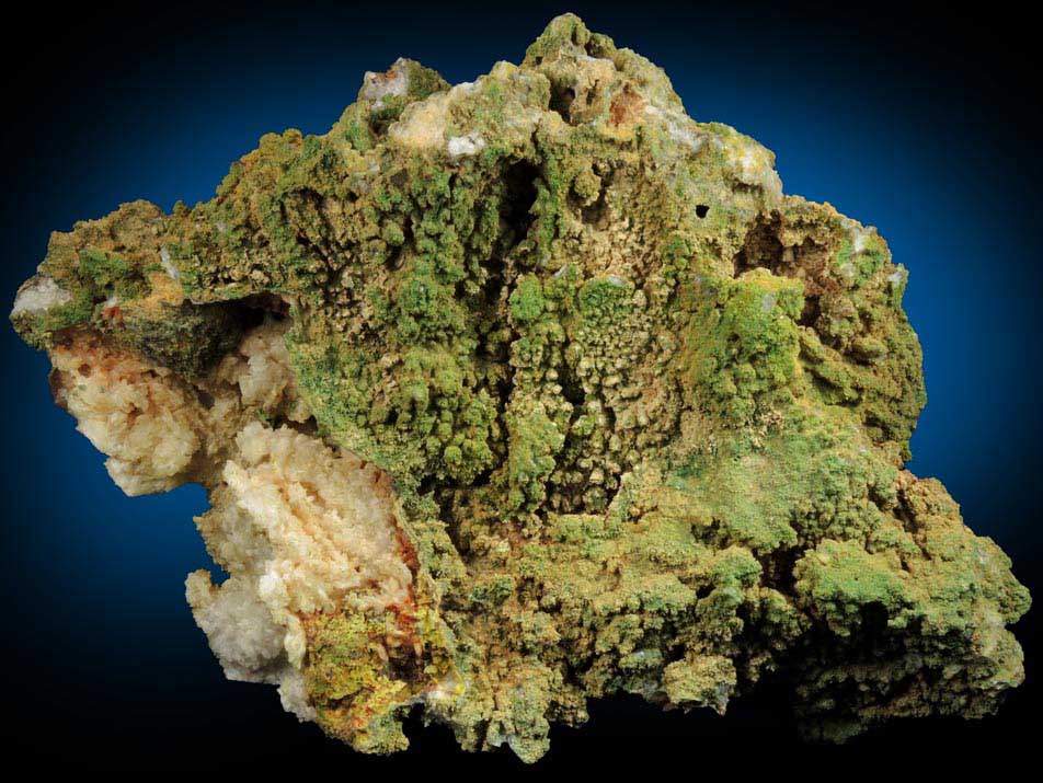 Pyromorphite on Quartz from Sarrowcole Vein, Laverock Hall, Leadhills, South Lanarkshire, Strathclyde, Scotland