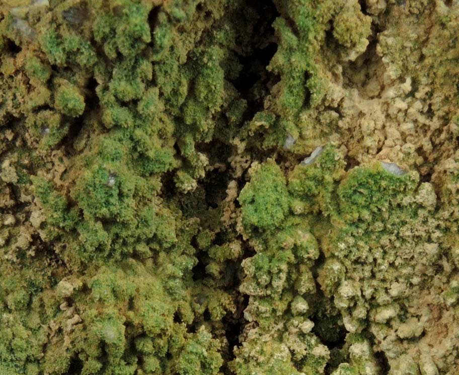 Pyromorphite on Quartz from Sarrowcole Vein, Laverock Hall, Leadhills, South Lanarkshire, Strathclyde, Scotland