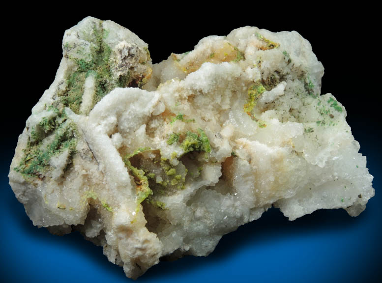 Quartz pseudomorphs after Barite with Pyromorphite from Sarrowcole Vein, Laverock Hall, Leadhills, South Lanarkshire, Strathclyde, Scotland