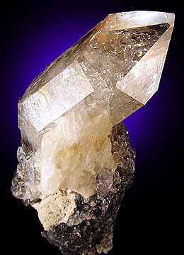 Quartz in Calcite from Eastern Rock Products Quarry (Benchmark Quarry), St. Johnsville, Montgomery County, New York