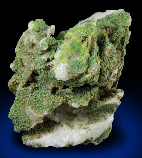 Pyromorphite on Quartz pseudomorphs after Barite from Sarrowcole Vein, Laverock Hall, Leadhills, South Lanarkshire, Strathclyde, Scotland