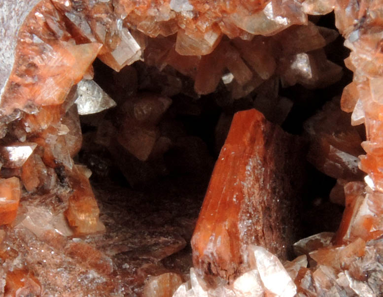 Heulandite-Sr with Stilbite and Calcite from Touch Reservoir Dam, SW of Stirling, Touch Hills, Stirlingshire, Scotland