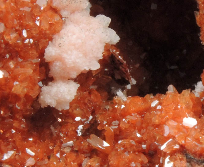 Heulandite-Sr with Quartz from Touch Reservoir Dam, SW of Stirling, Touch Hills, Stirlingshire, Scotland