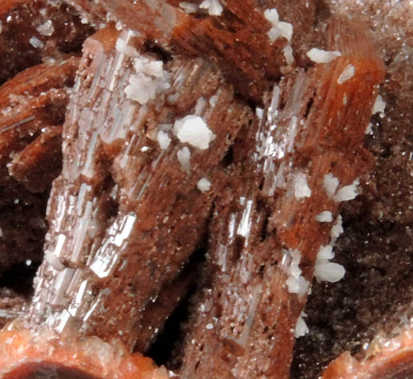 Stilbite on Heulandite-Sr with Quartz from Touch Reservoir Dam, SW of Stirling, Touch Hills, Stirlingshire, Scotland