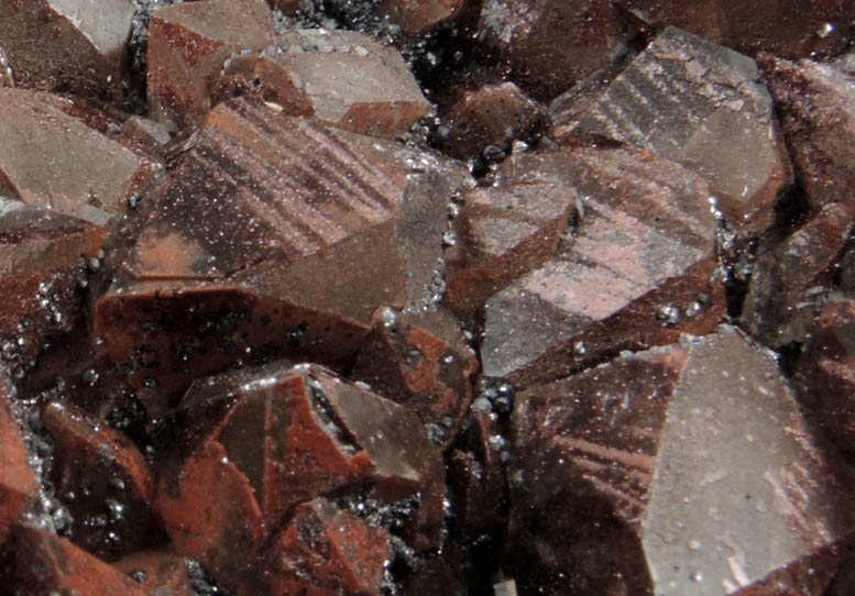 Quartz var. Smoky Quartz with Hematite from Auchenlosh Quarry, Dalbeattie, Dumfries & Galloway, Scotland