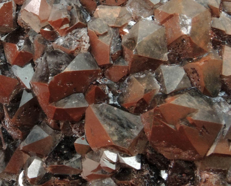 Quartz var. Smoky Quartz with Hematite from Auchenlosh Quarry, Dalbeattie, Dumfries & Galloway, Scotland