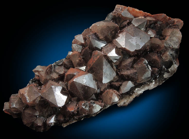 Quartz var. Smoky Quartz with Hematite from Auchenlosh Quarry, Dalbeattie, Dumfries & Galloway, Scotland