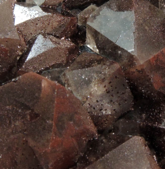 Quartz var. Smoky Quartz with Hematite from Auchenlosh Quarry, Dalbeattie, Dumfries & Galloway, Scotland