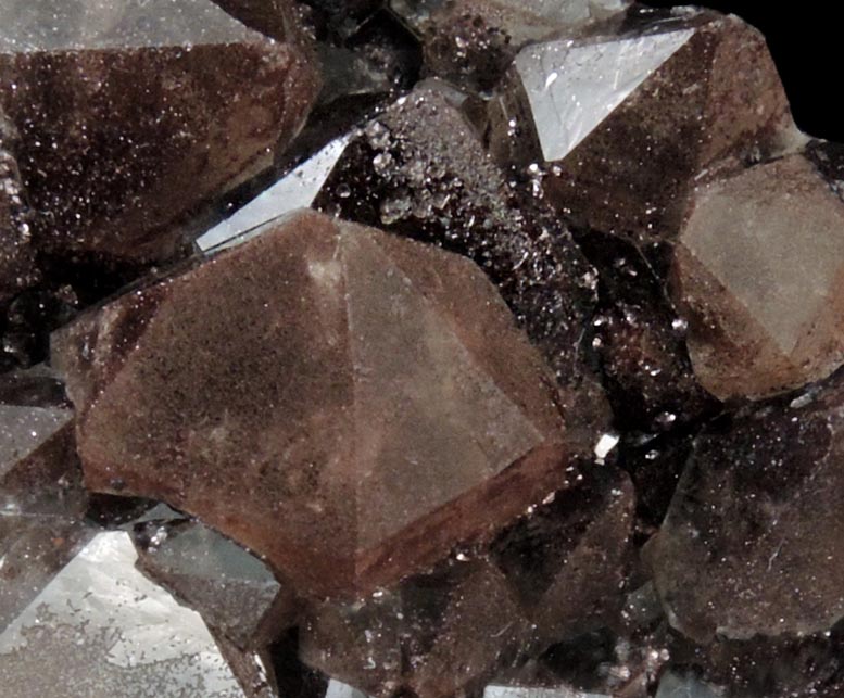 Quartz var. Smoky Quartz with Hematite from Auchenlosh Quarry, Dalbeattie, Dumfries & Galloway, Scotland