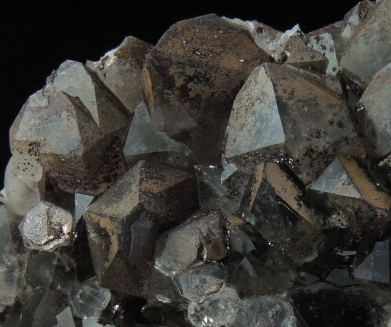 Quartz var. Smoky Quartz with Goethite and Hematite from Auchenlosh Quarry, Dalbeattie, Dumfries & Galloway, Scotland