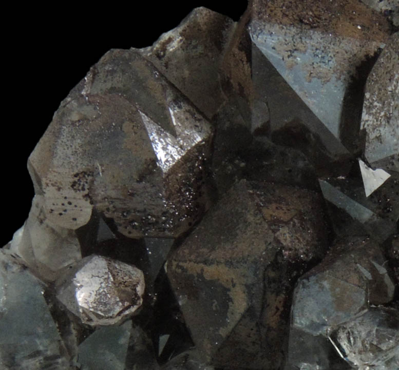 Quartz var. Smoky Quartz with Goethite and Hematite from Auchenlosh Quarry, Dalbeattie, Dumfries & Galloway, Scotland