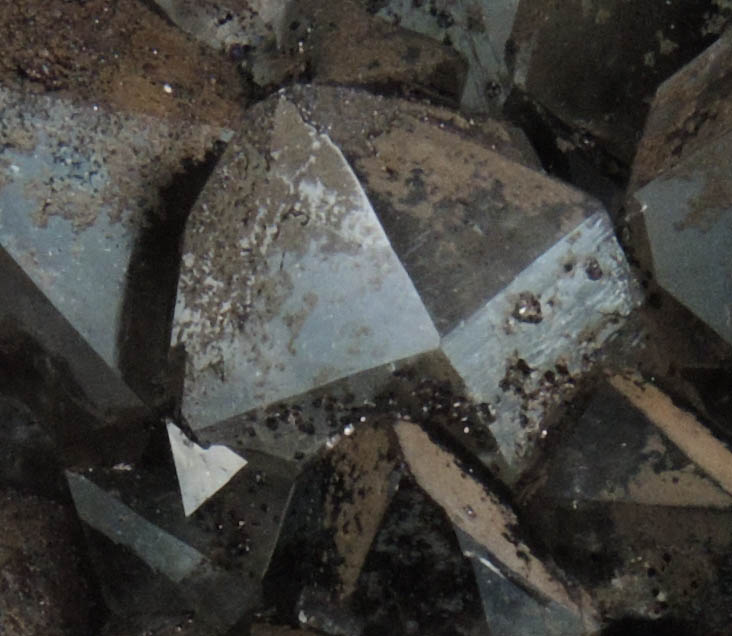 Quartz var. Smoky Quartz with Goethite and Hematite from Auchenlosh Quarry, Dalbeattie, Dumfries & Galloway, Scotland