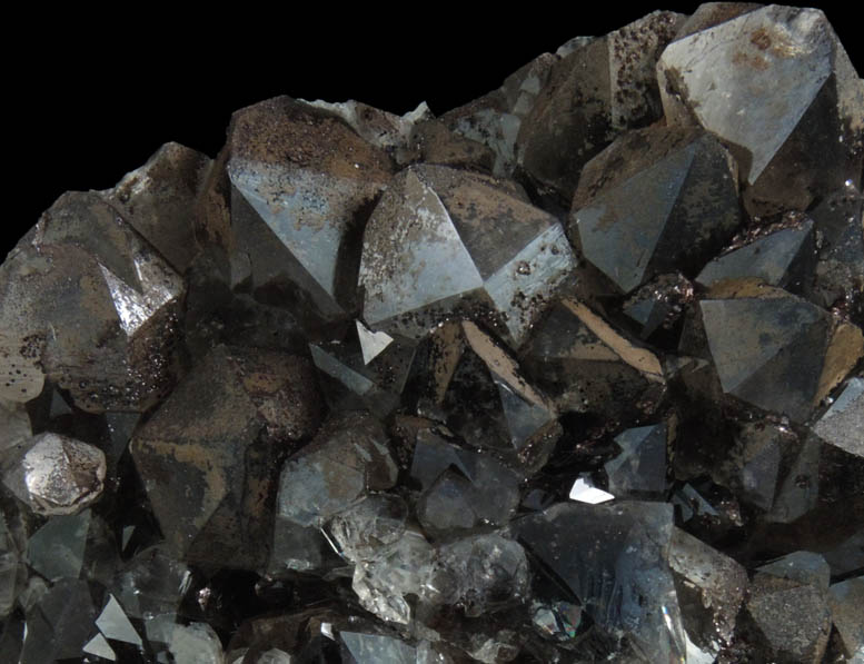 Quartz var. Smoky Quartz with Goethite and Hematite from Auchenlosh Quarry, Dalbeattie, Dumfries & Galloway, Scotland