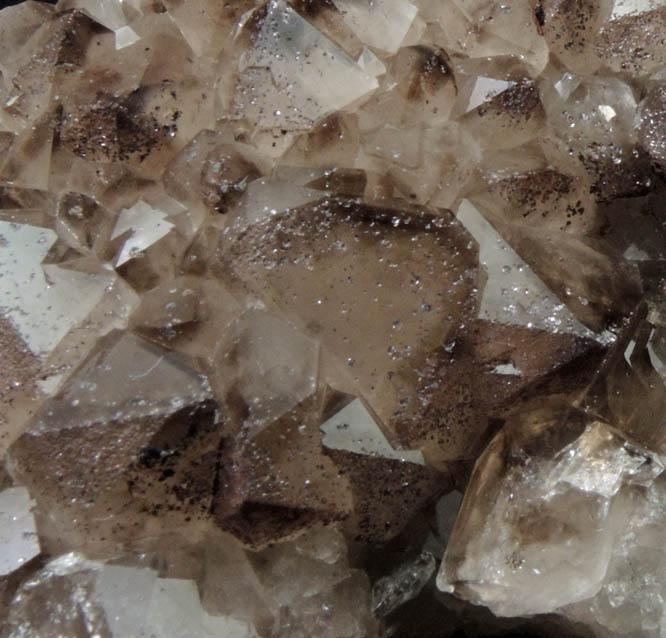 Quartz var. Smoky Quartz with Hematite from Auchenlosh Quarry, Dalbeattie, Dumfries & Galloway, Scotland