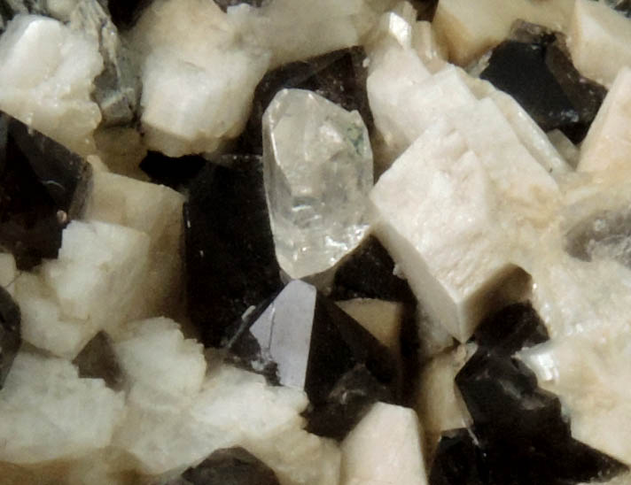 Topaz, Smoky Quartz, Microcline from Diamond Rocks, Hare's Gap, Mournes, County Down, Ireland