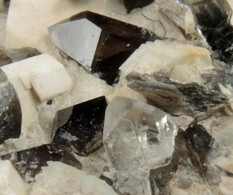 Topaz, Smoky Quartz, Microcline from Diamond Rocks, Hare's Gap, Mournes, County Down, Ireland