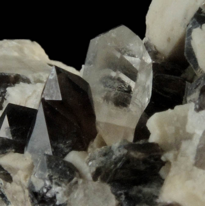 Topaz, Smoky Quartz, Microcline from Diamond Rocks, Hare's Gap, Mournes, County Down, Ireland