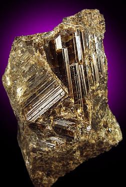 Vesuvianite from Goodall Farm Quarry, Sanford, York County, Maine