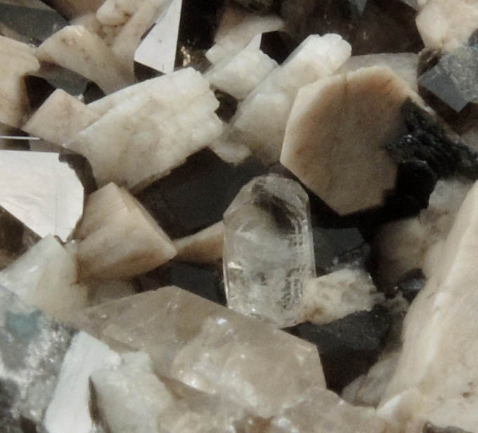 Topaz, Smoky Quartz, Microcline from Diamond Rocks, Hare's Gap, Mournes, County Down, Ireland