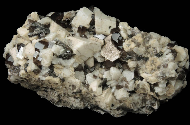 Microcline, Smoky Quartz, Muscovite from Diamond Rocks, Hare's Gap, Mournes, County Down, Ireland