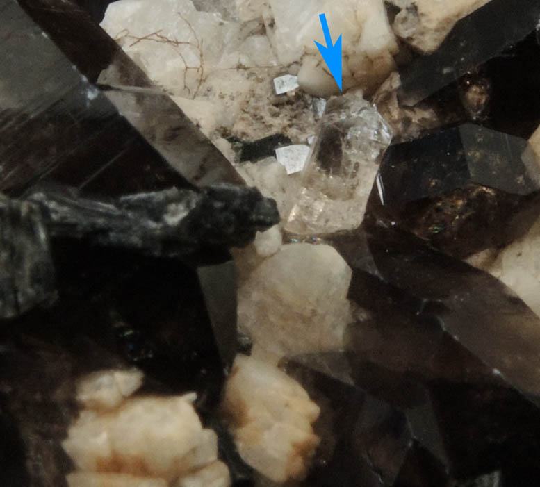 Topaz, Smoky Quartz, Microcline from Diamond Rocks, Hare's Gap, Mournes, County Down, Ireland