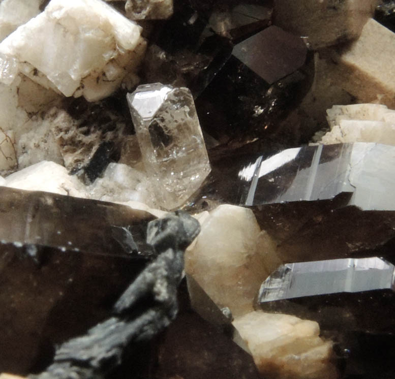 Topaz, Smoky Quartz, Microcline from Diamond Rocks, Hare's Gap, Mournes, County Down, Ireland