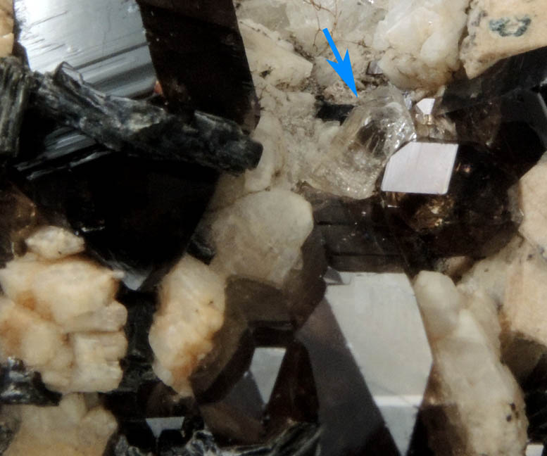 Topaz, Smoky Quartz, Microcline from Diamond Rocks, Hare's Gap, Mournes, County Down, Ireland