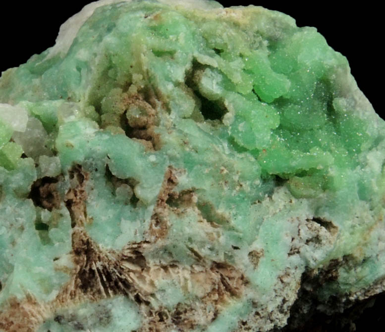 Phosphohedyphane and Chrysocolla from Cove Vein, Whytes Cleuch, Wanlockhead, Dumfriesshire, Scotland