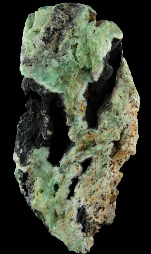 Mottramite over Phosphohedyphane on Cerussite from Cove Vein, Whytes Cleuch, Wanlockhead, Dumfriesshire, Scotland