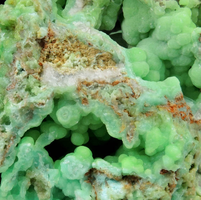 Cerussite on Phosphohedyphane with Quartz from Cove Vein, Whytes Cleuch, Wanlockhead, Dumfriesshire, Scotland