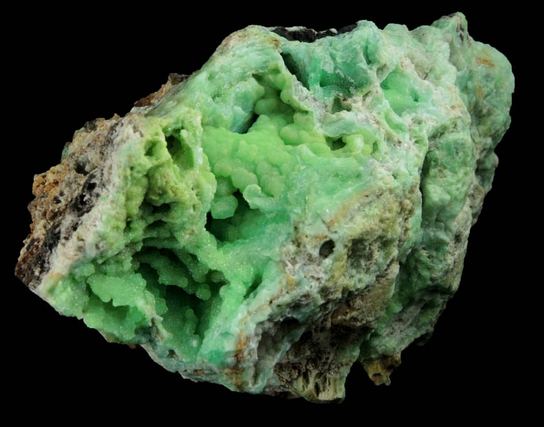 Phosphohedyphane and Chrysocolla from Cove Vein, Whytes Cleuch, Wanlockhead, Dumfriesshire, Scotland