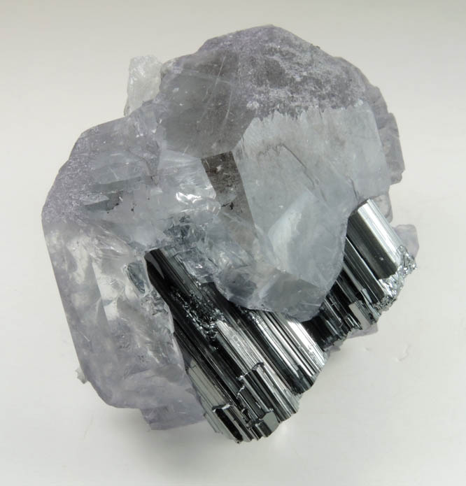Fluorite on Bournonite from Yaogangxian Mine, Nanling Mountains, Hunan, China