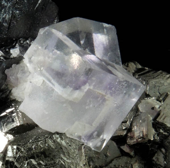 Stannite with Fluorite and Ferberite from Yaogangxian Mine, Nanling Mountains, Hunan, China