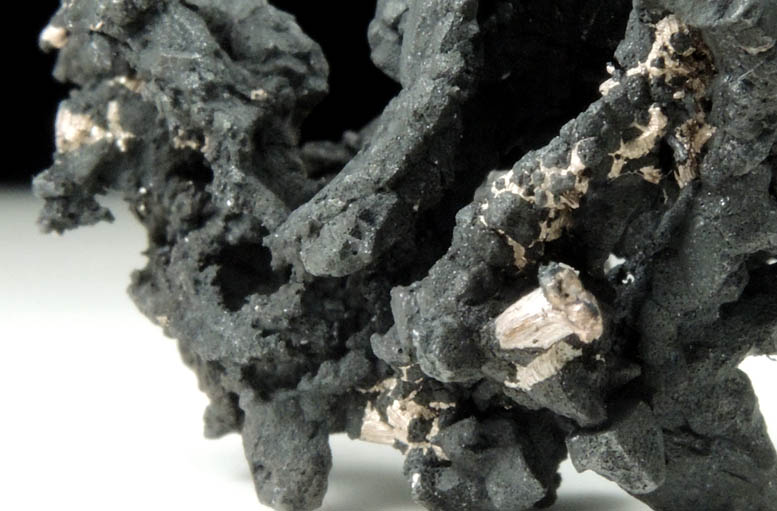 Acanthite with Native Silver from Xiaoqinggou, Datong, Shanxi, China