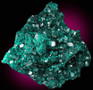 Dioptase on Calcite from Tsumeb Mine, Otavi-Bergland District, Oshikoto, Namibia