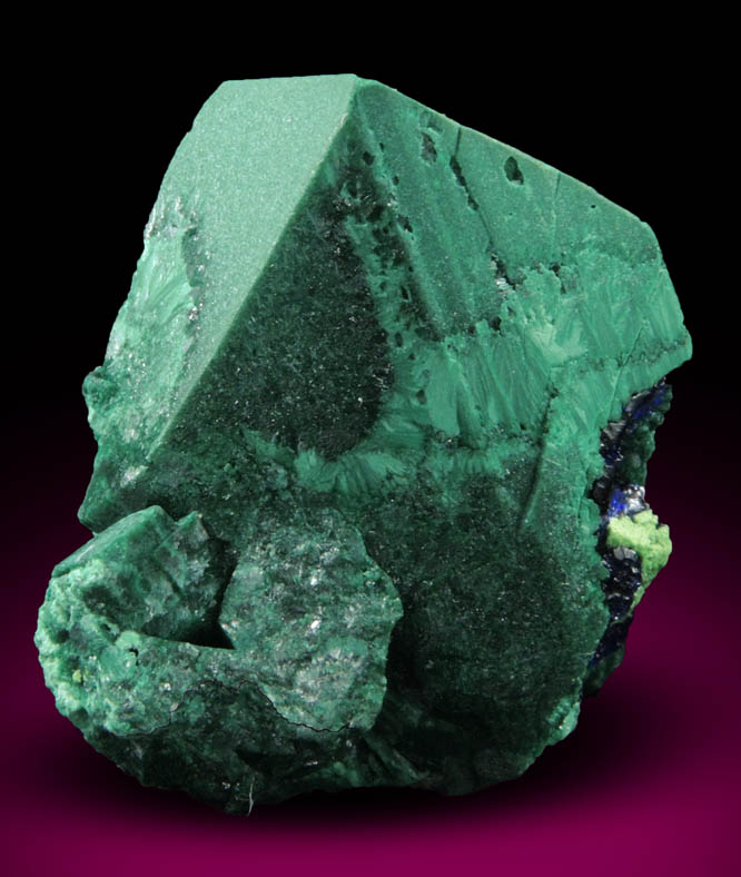 Malachite pseudomorph after Azurite from Tsumeb Mine, Otavi-Bergland District, Oshikoto, Namibia