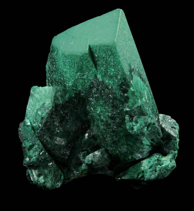 Malachite pseudomorph after Azurite from Tsumeb Mine, Otavi-Bergland District, Oshikoto, Namibia